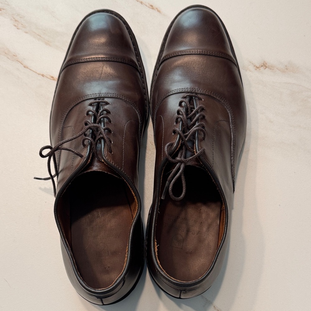 Allen Edmonds Park Avenue Classic Brown Leather Men's Shoes size 10 D